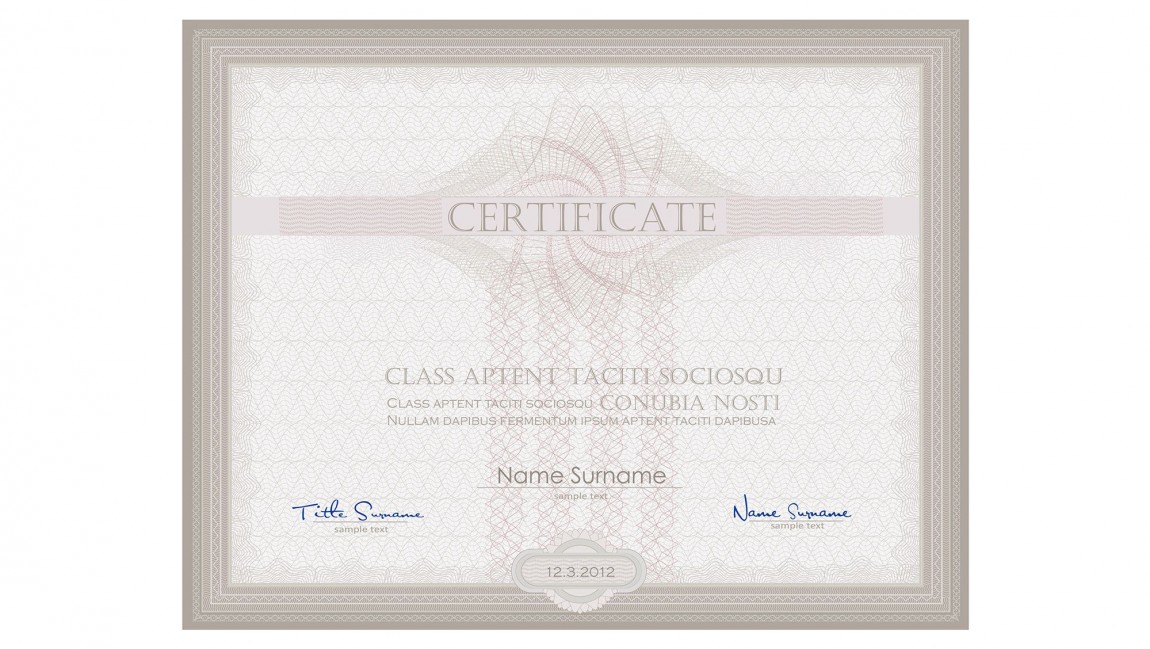 Day’s Certificate