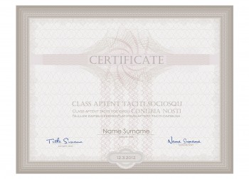 Day’s Certificate